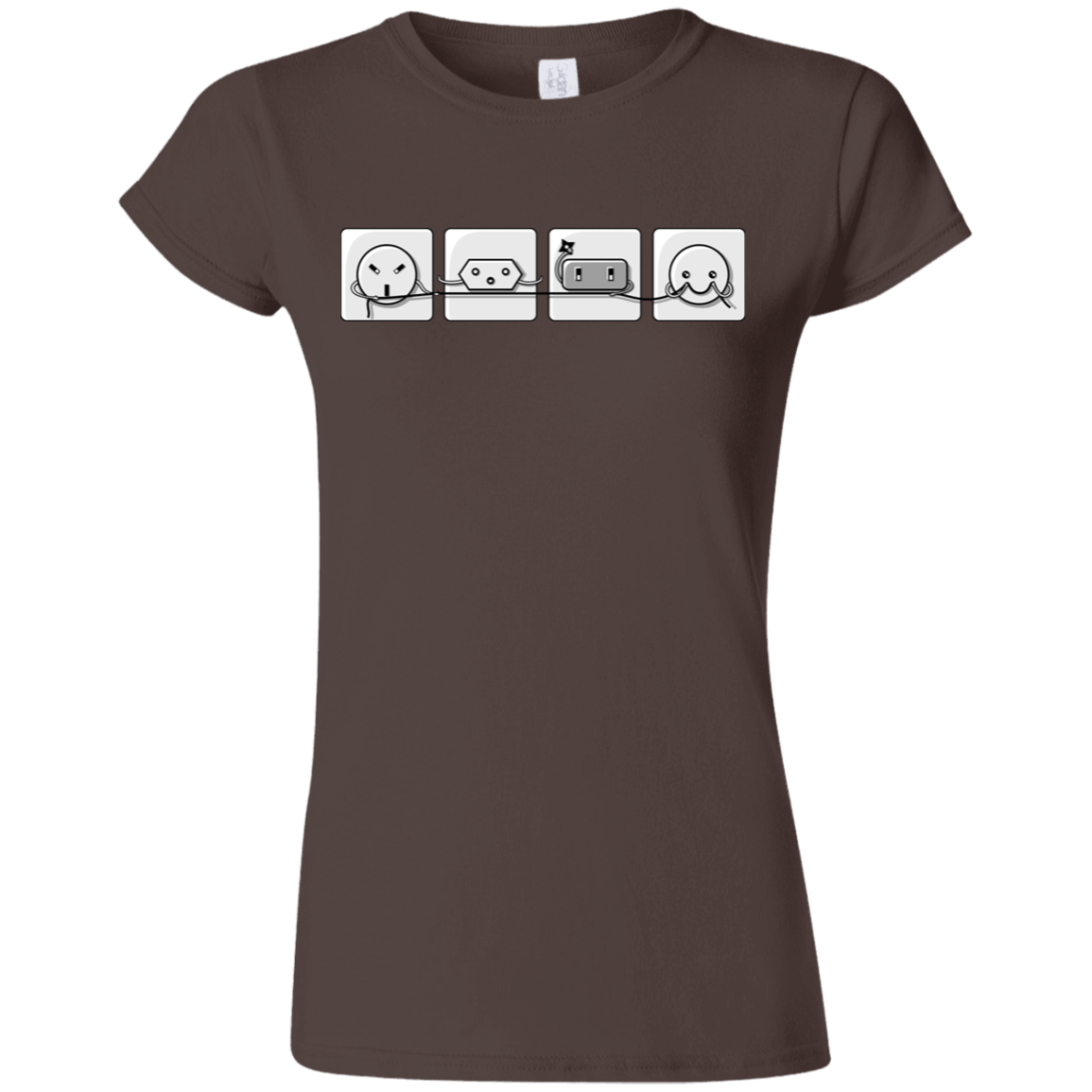 T-Shirts Dark Chocolate / S Power Struggle Junior Slimmer-Fit T-Shirt