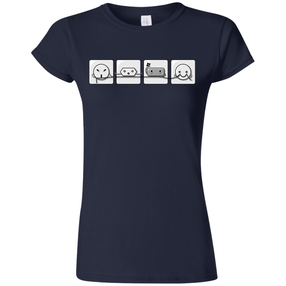 T-Shirts Navy / S Power Struggle Junior Slimmer-Fit T-Shirt