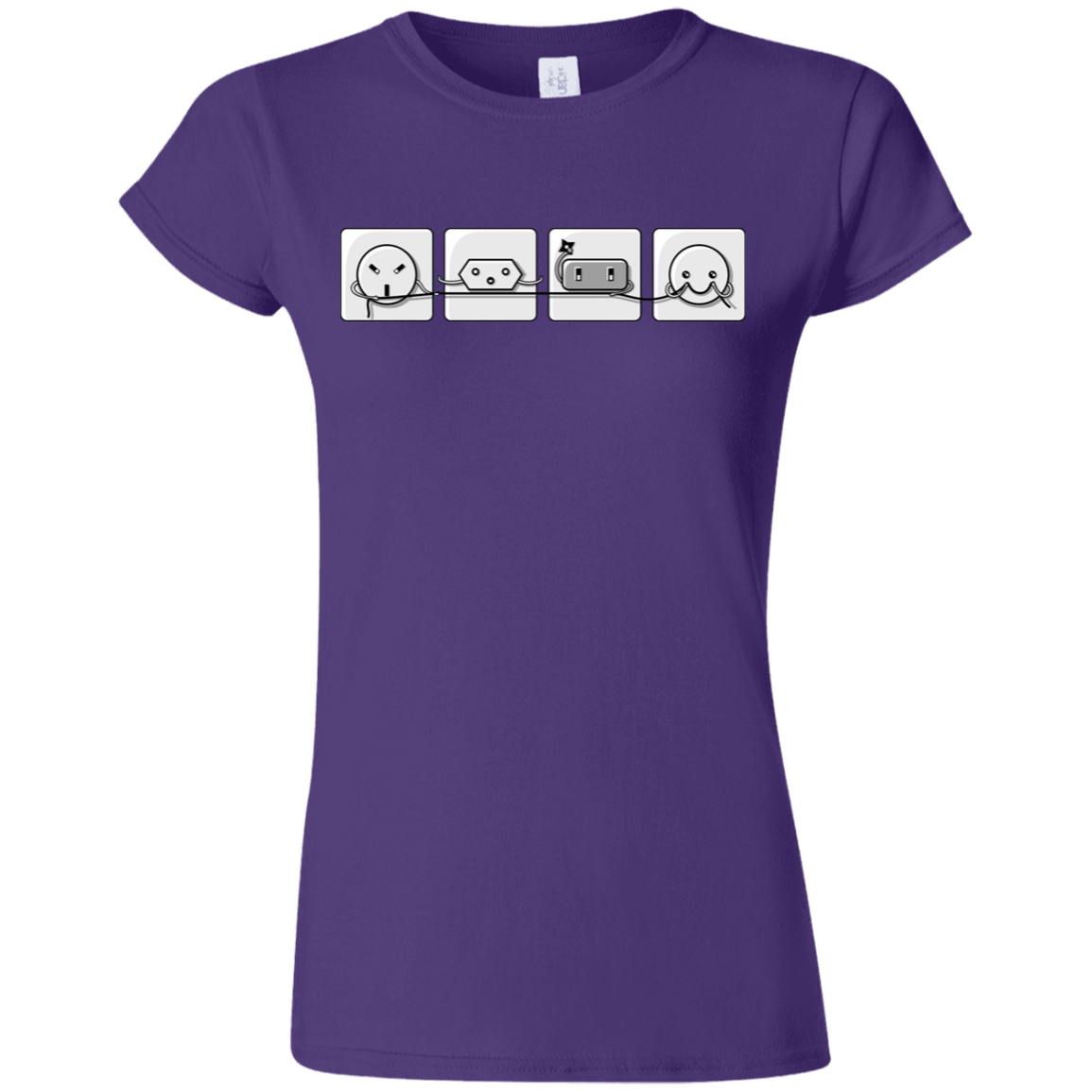 T-Shirts Purple / S Power Struggle Junior Slimmer-Fit T-Shirt