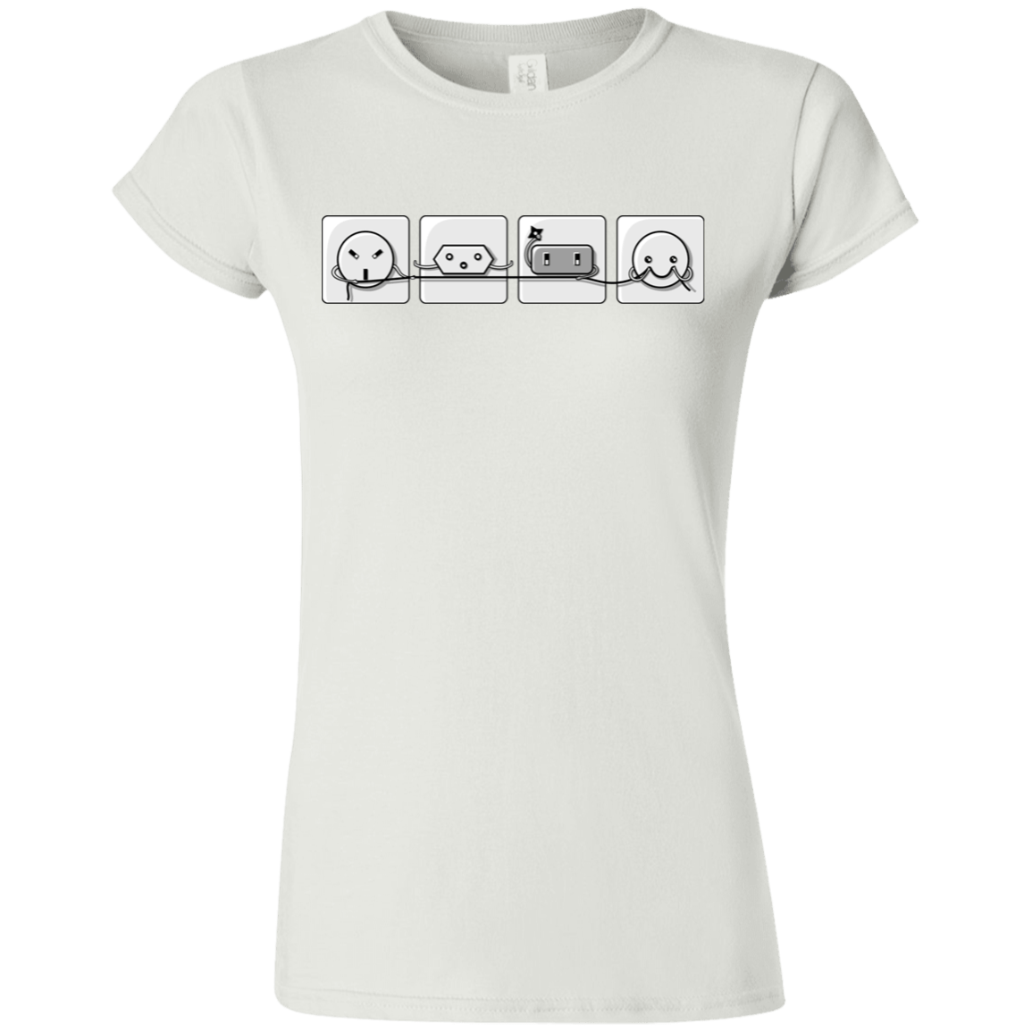 T-Shirts White / S Power Struggle Junior Slimmer-Fit T-Shirt