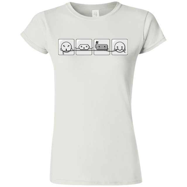 T-Shirts White / S Power Struggle Junior Slimmer-Fit T-Shirt