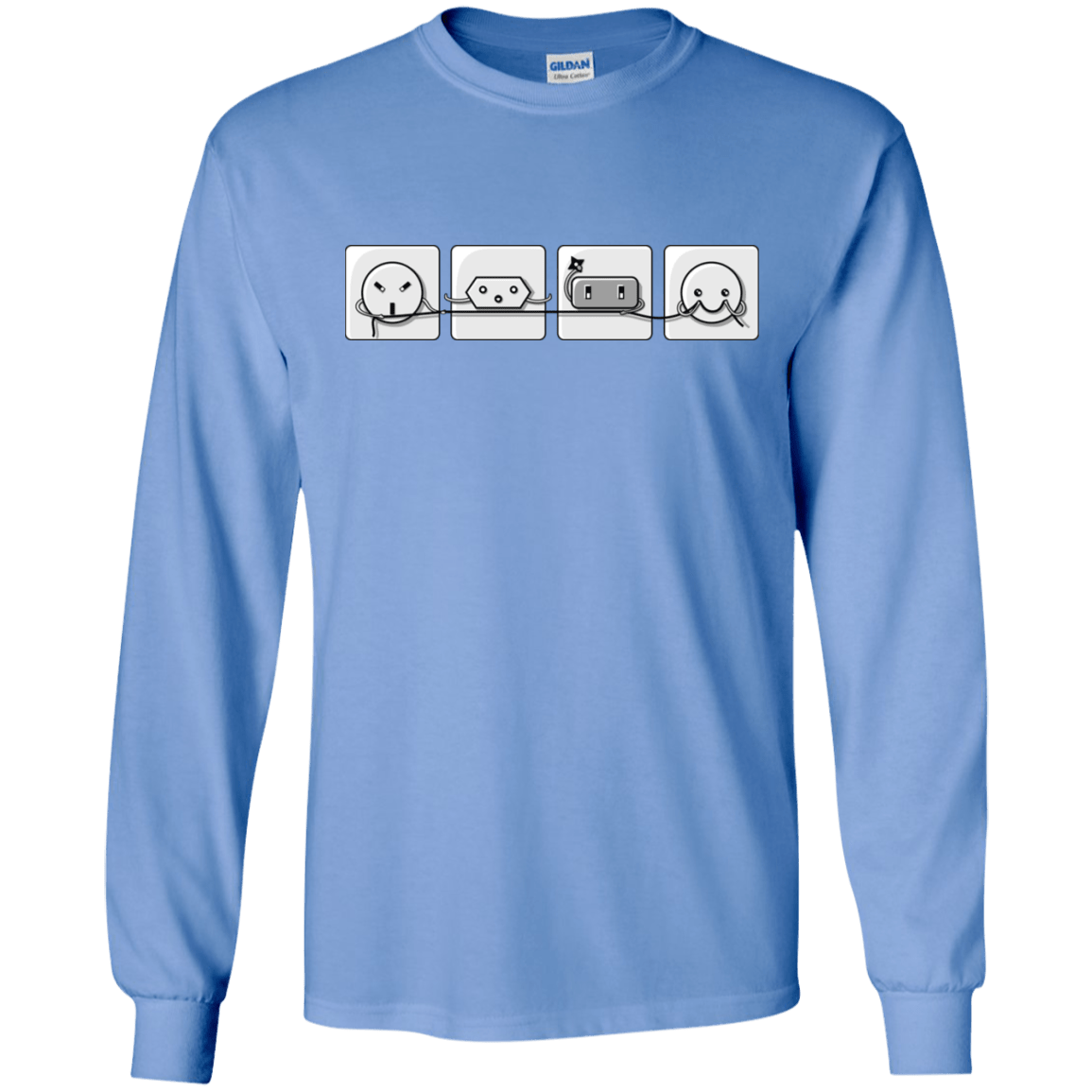 T-Shirts Carolina Blue / S Power Struggle Men's Long Sleeve T-Shirt