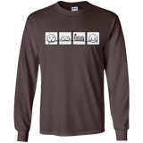 T-Shirts Dark Chocolate / S Power Struggle Men's Long Sleeve T-Shirt