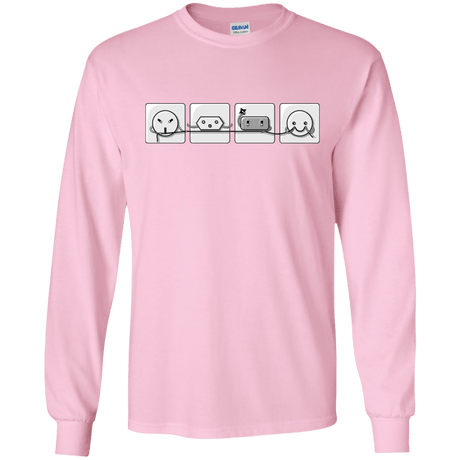 T-Shirts Light Pink / S Power Struggle Men's Long Sleeve T-Shirt