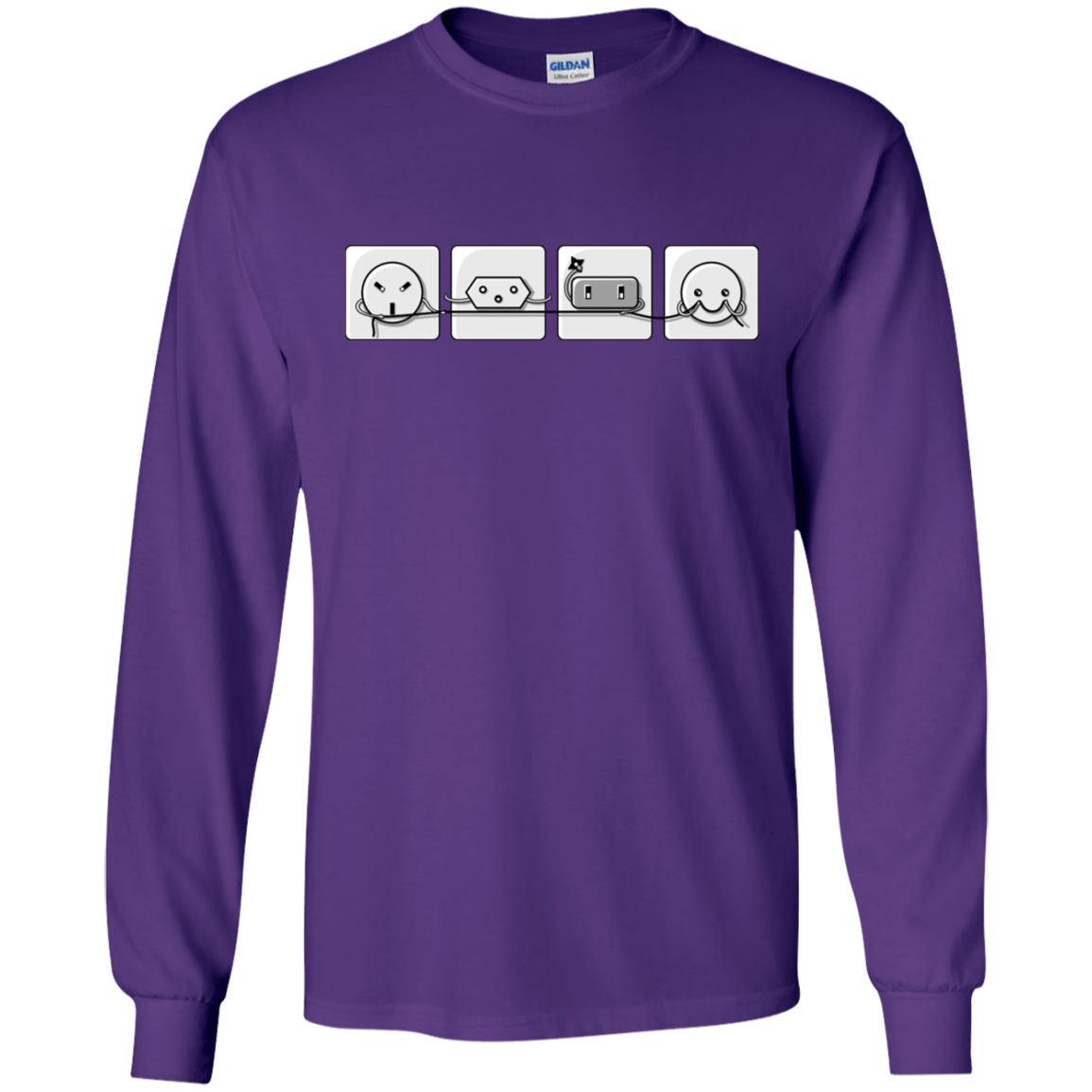 T-Shirts Purple / S Power Struggle Men's Long Sleeve T-Shirt