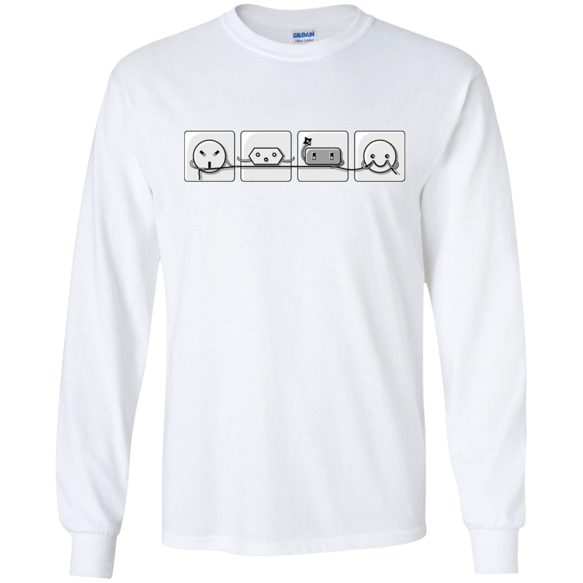 T-Shirts White / S Power Struggle Men's Long Sleeve T-Shirt