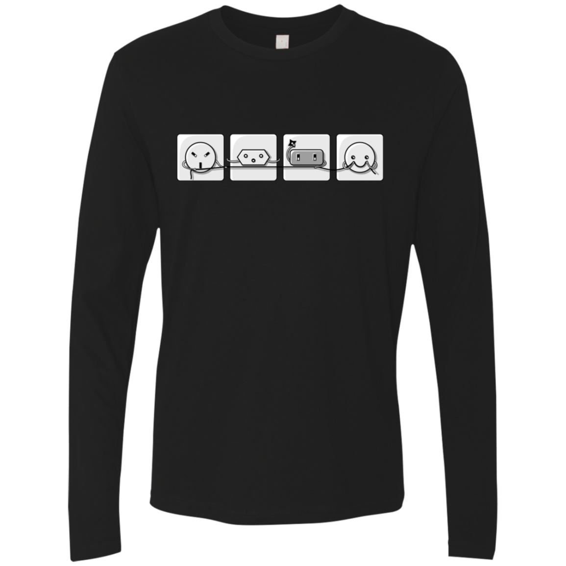 T-Shirts Black / S Power Struggle Men's Premium Long Sleeve