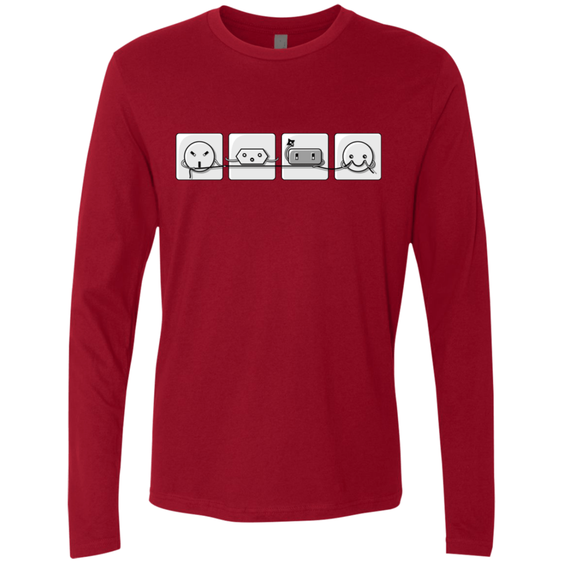 T-Shirts Cardinal / S Power Struggle Men's Premium Long Sleeve