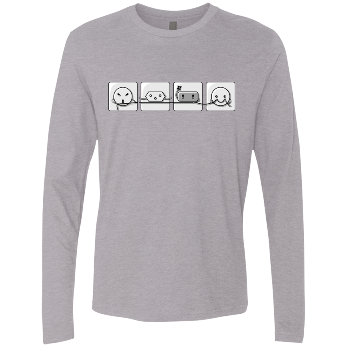 T-Shirts Heather Grey / S Power Struggle Men's Premium Long Sleeve