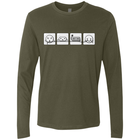 T-Shirts Military Green / S Power Struggle Men's Premium Long Sleeve