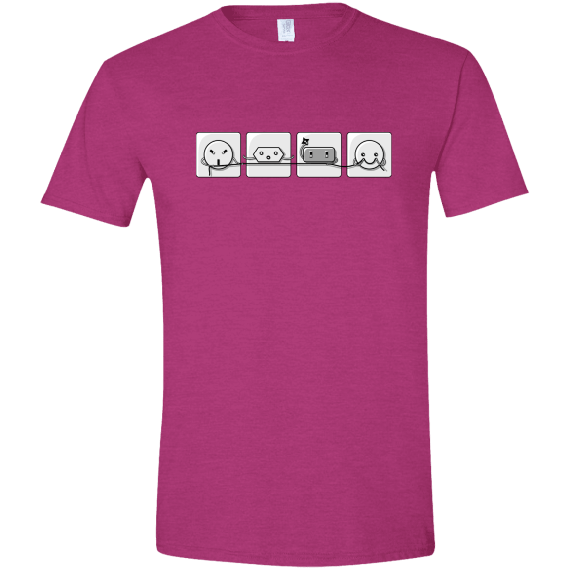 T-Shirts Antique Heliconia / S Power Struggle Men's Semi-Fitted Softstyle