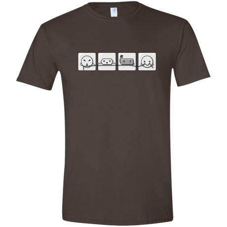 T-Shirts Dark Chocolate / S Power Struggle Men's Semi-Fitted Softstyle