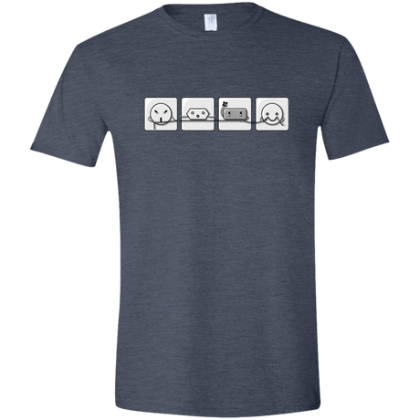 T-Shirts Heather Navy / S Power Struggle Men's Semi-Fitted Softstyle