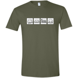 T-Shirts Military Green / S Power Struggle Men's Semi-Fitted Softstyle