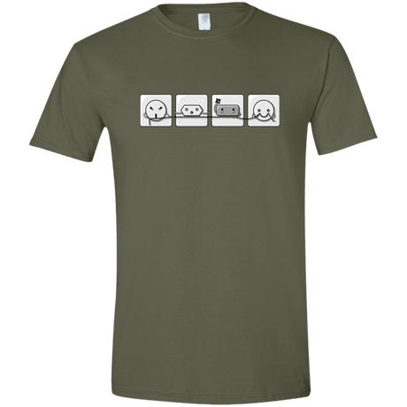 T-Shirts Military Green / S Power Struggle Men's Semi-Fitted Softstyle