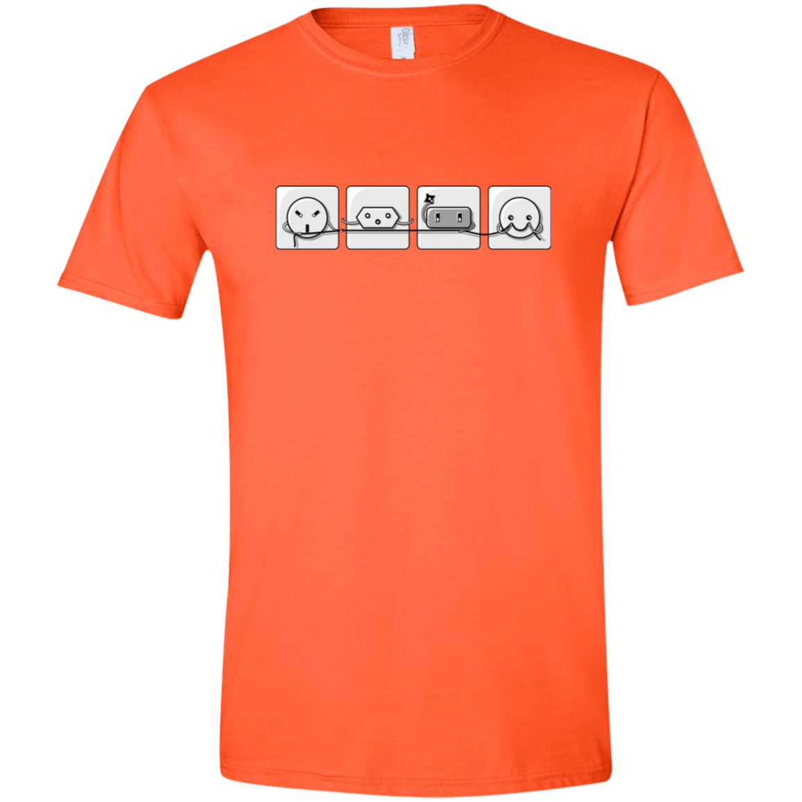 T-Shirts Orange / S Power Struggle Men's Semi-Fitted Softstyle