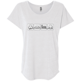 T-Shirts Heather White / X-Small Power Struggle Triblend Dolman Sleeve