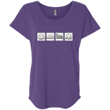 T-Shirts Purple Rush / X-Small Power Struggle Triblend Dolman Sleeve