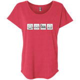 T-Shirts Vintage Red / X-Small Power Struggle Triblend Dolman Sleeve