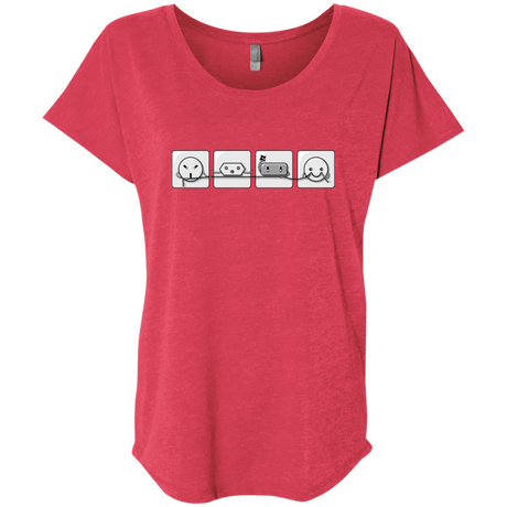 T-Shirts Vintage Red / X-Small Power Struggle Triblend Dolman Sleeve