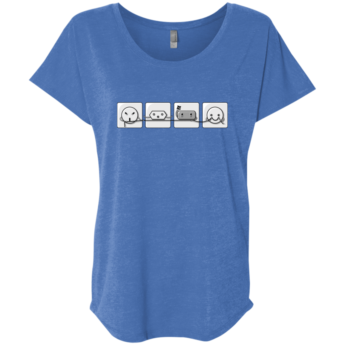 T-Shirts Vintage Royal / X-Small Power Struggle Triblend Dolman Sleeve