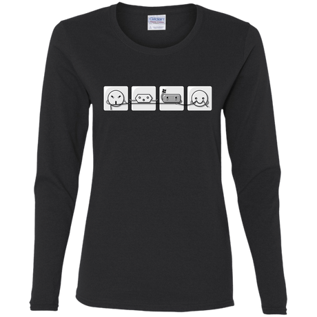 T-Shirts Black / S Power Struggle Women's Long Sleeve T-Shirt