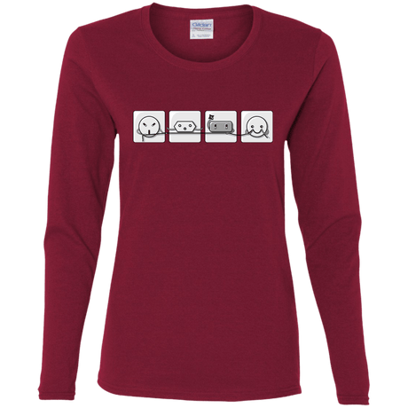 T-Shirts Cardinal / S Power Struggle Women's Long Sleeve T-Shirt