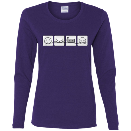 T-Shirts Purple / S Power Struggle Women's Long Sleeve T-Shirt