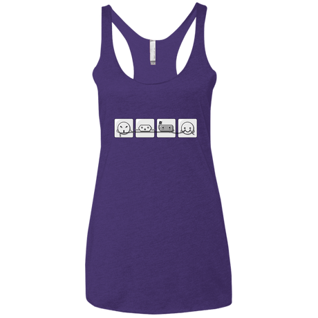 T-Shirts Purple Rush / X-Small Power Struggle Women's Triblend Racerback Tank