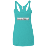 T-Shirts Tahiti Blue / X-Small Power Struggle Women's Triblend Racerback Tank
