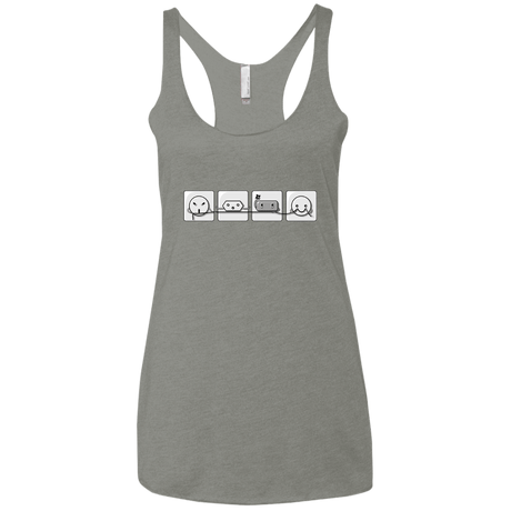 T-Shirts Venetian Grey / X-Small Power Struggle Women's Triblend Racerback Tank