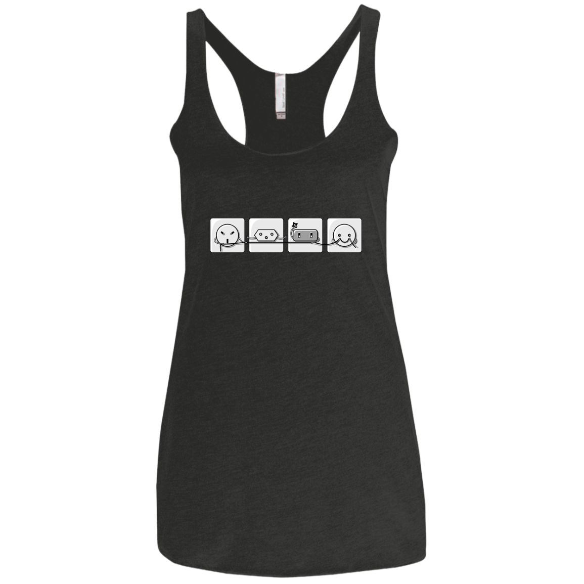 T-Shirts Vintage Black / X-Small Power Struggle Women's Triblend Racerback Tank