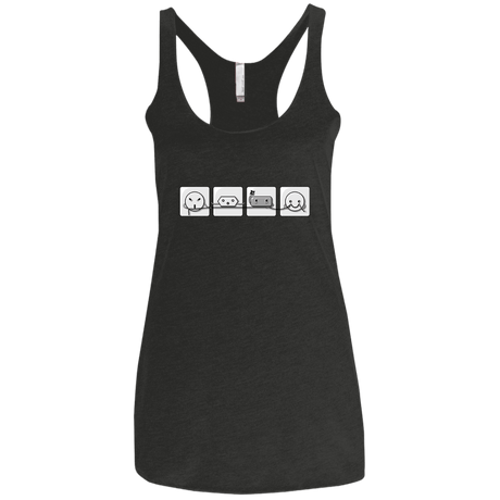 T-Shirts Vintage Black / X-Small Power Struggle Women's Triblend Racerback Tank