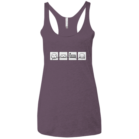 T-Shirts Vintage Purple / X-Small Power Struggle Women's Triblend Racerback Tank