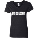 T-Shirts Black / S Power Struggle Women's V-Neck T-Shirt