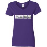 T-Shirts Purple / S Power Struggle Women's V-Neck T-Shirt