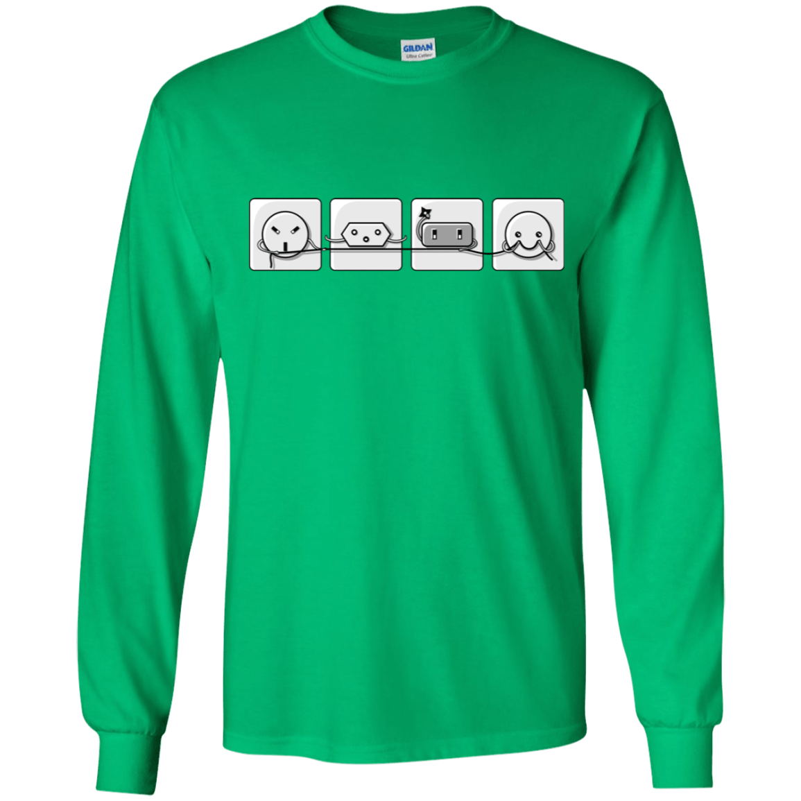 T-Shirts Irish Green / YS Power Struggle Youth Long Sleeve T-Shirt