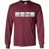 T-Shirts Maroon / YS Power Struggle Youth Long Sleeve T-Shirt