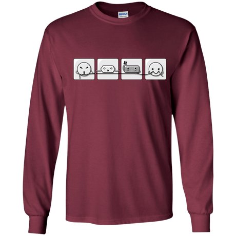 T-Shirts Maroon / YS Power Struggle Youth Long Sleeve T-Shirt