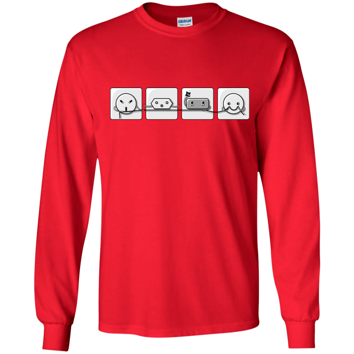 T-Shirts Red / YS Power Struggle Youth Long Sleeve T-Shirt