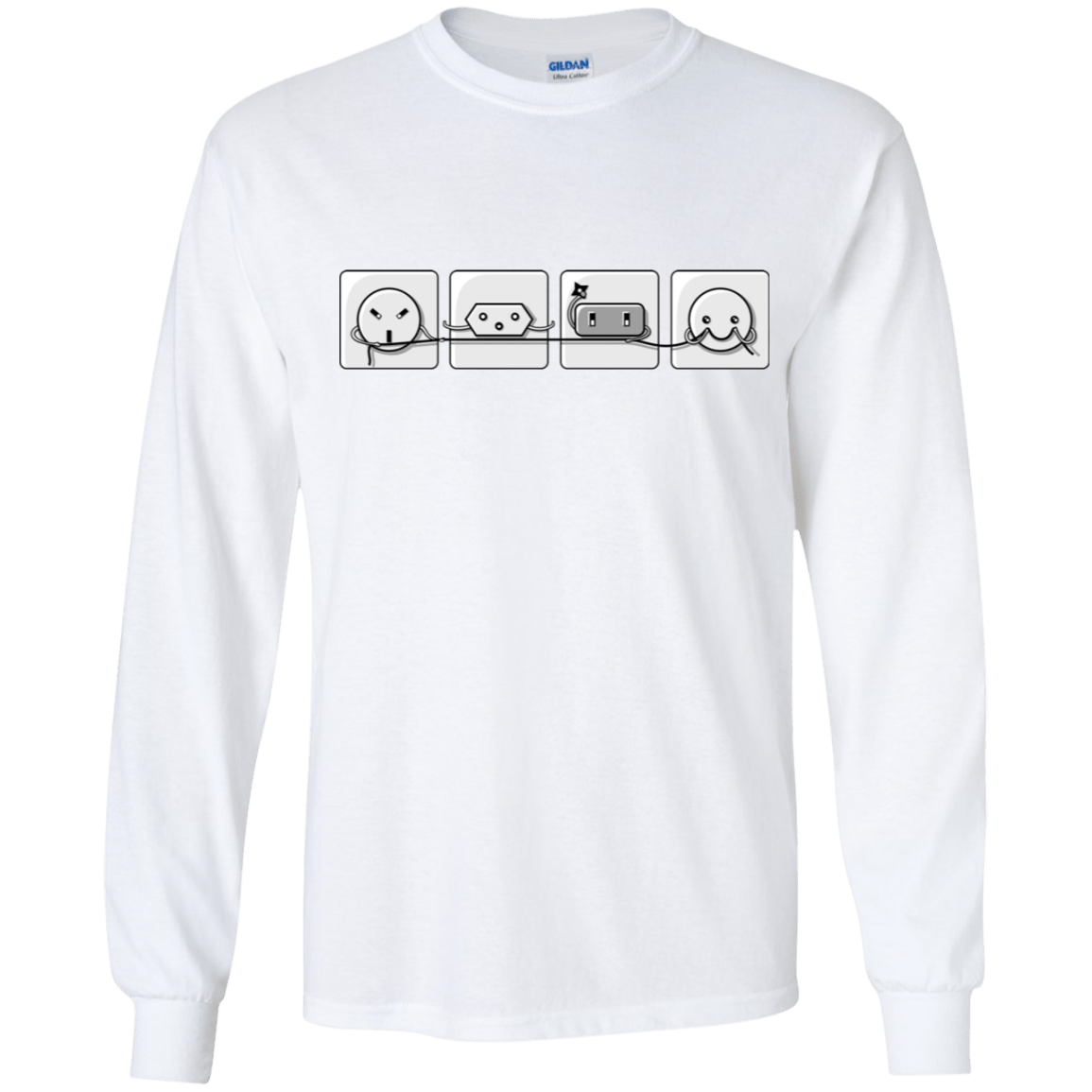 T-Shirts White / YS Power Struggle Youth Long Sleeve T-Shirt