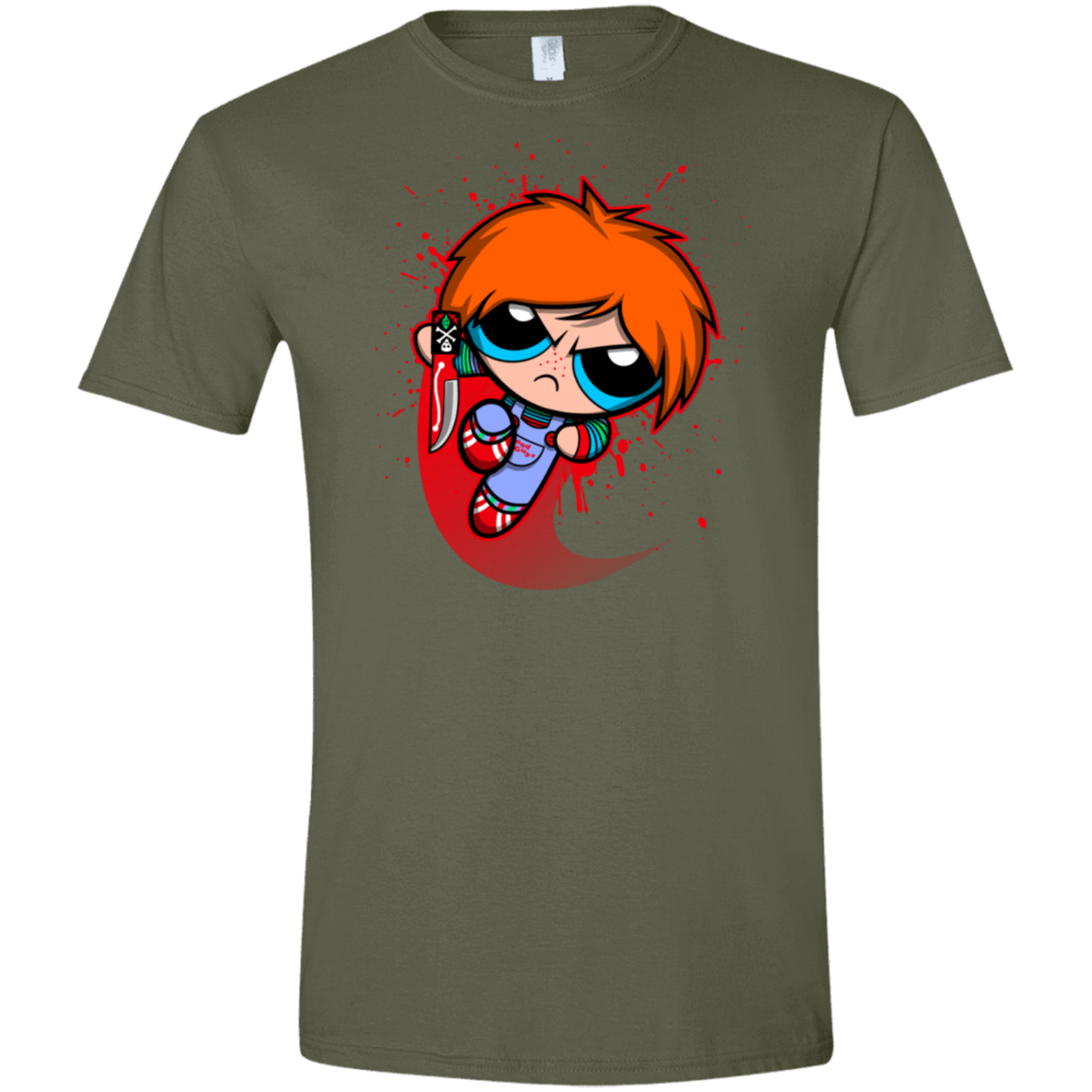 T-Shirts Military Green / S Powerchuck Toy Men's Semi-Fitted Softstyle