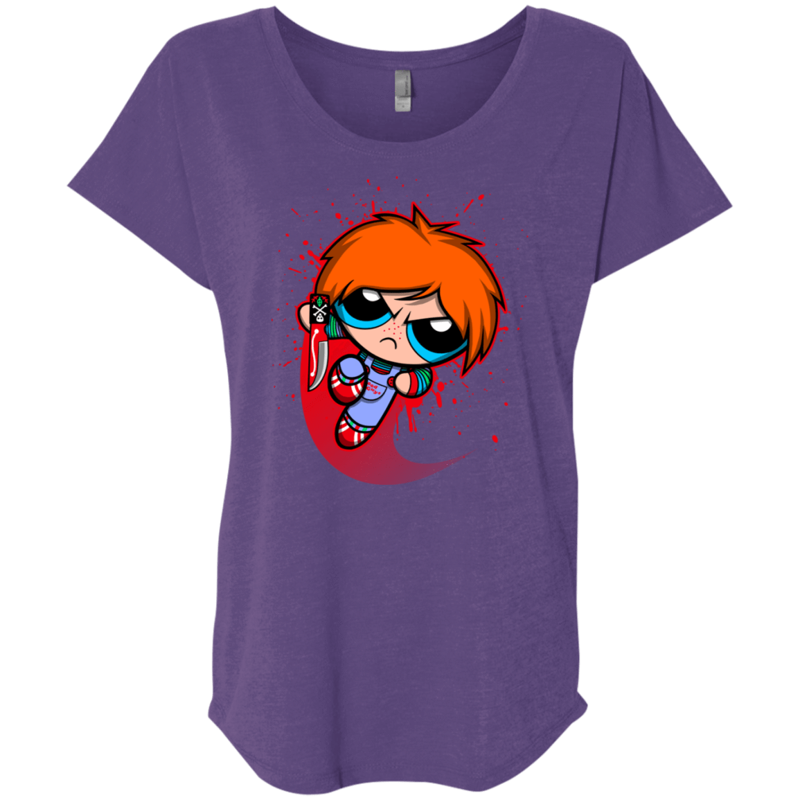 T-Shirts Purple Rush / X-Small Powerchuck Toy Triblend Dolman Sleeve