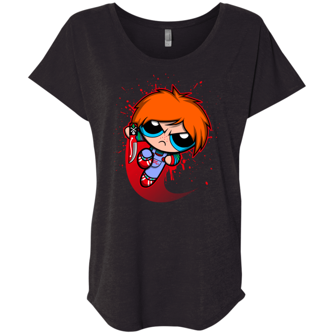 T-Shirts Vintage Black / X-Small Powerchuck Toy Triblend Dolman Sleeve