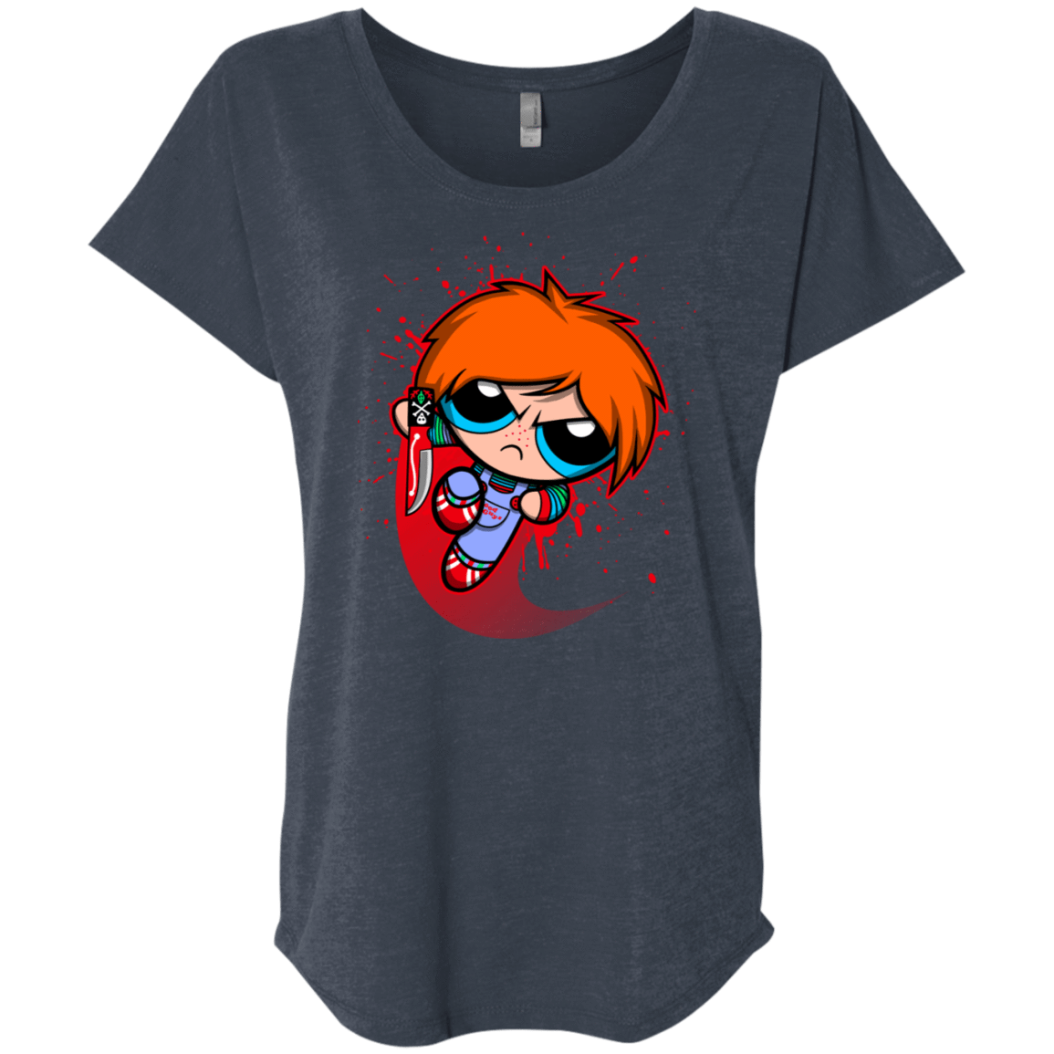 T-Shirts Vintage Navy / X-Small Powerchuck Toy Triblend Dolman Sleeve