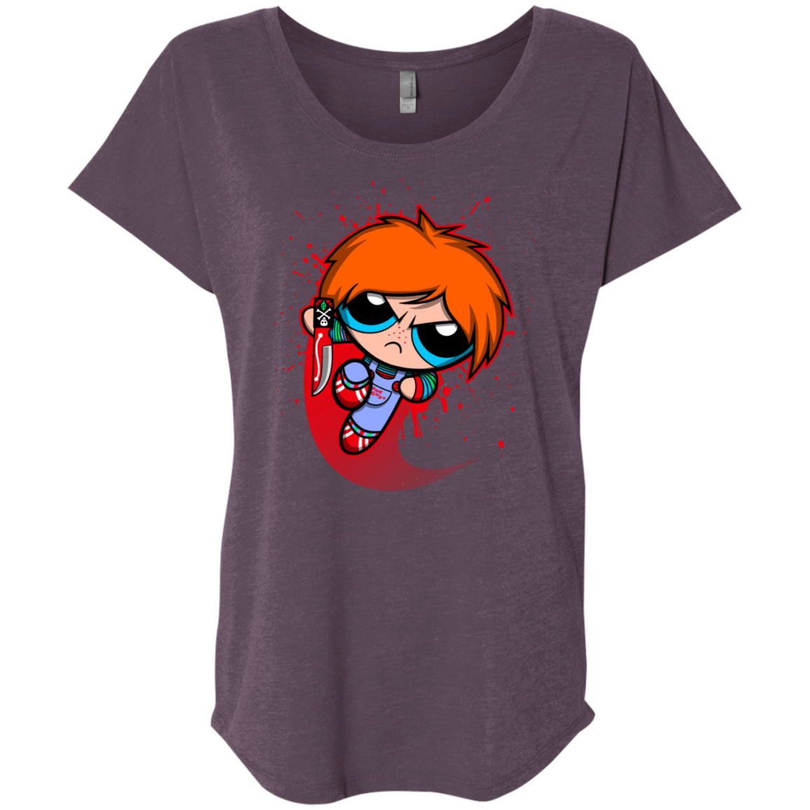 T-Shirts Vintage Purple / X-Small Powerchuck Toy Triblend Dolman Sleeve