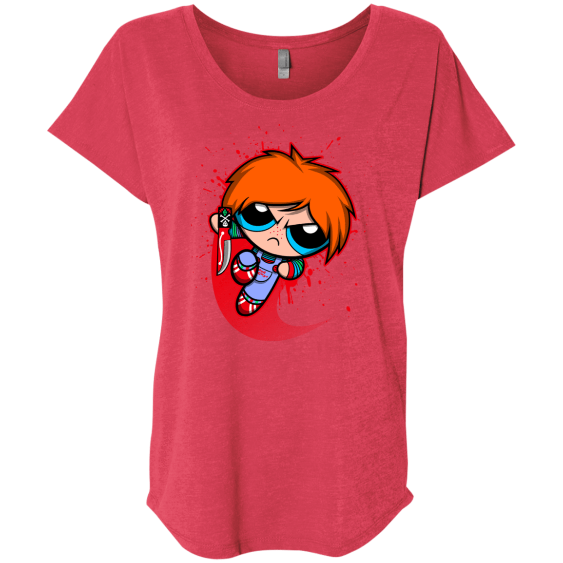 T-Shirts Vintage Red / X-Small Powerchuck Toy Triblend Dolman Sleeve