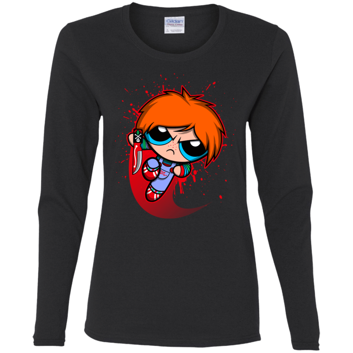 T-Shirts Black / S Powerchuck Toy Women's Long Sleeve T-Shirt