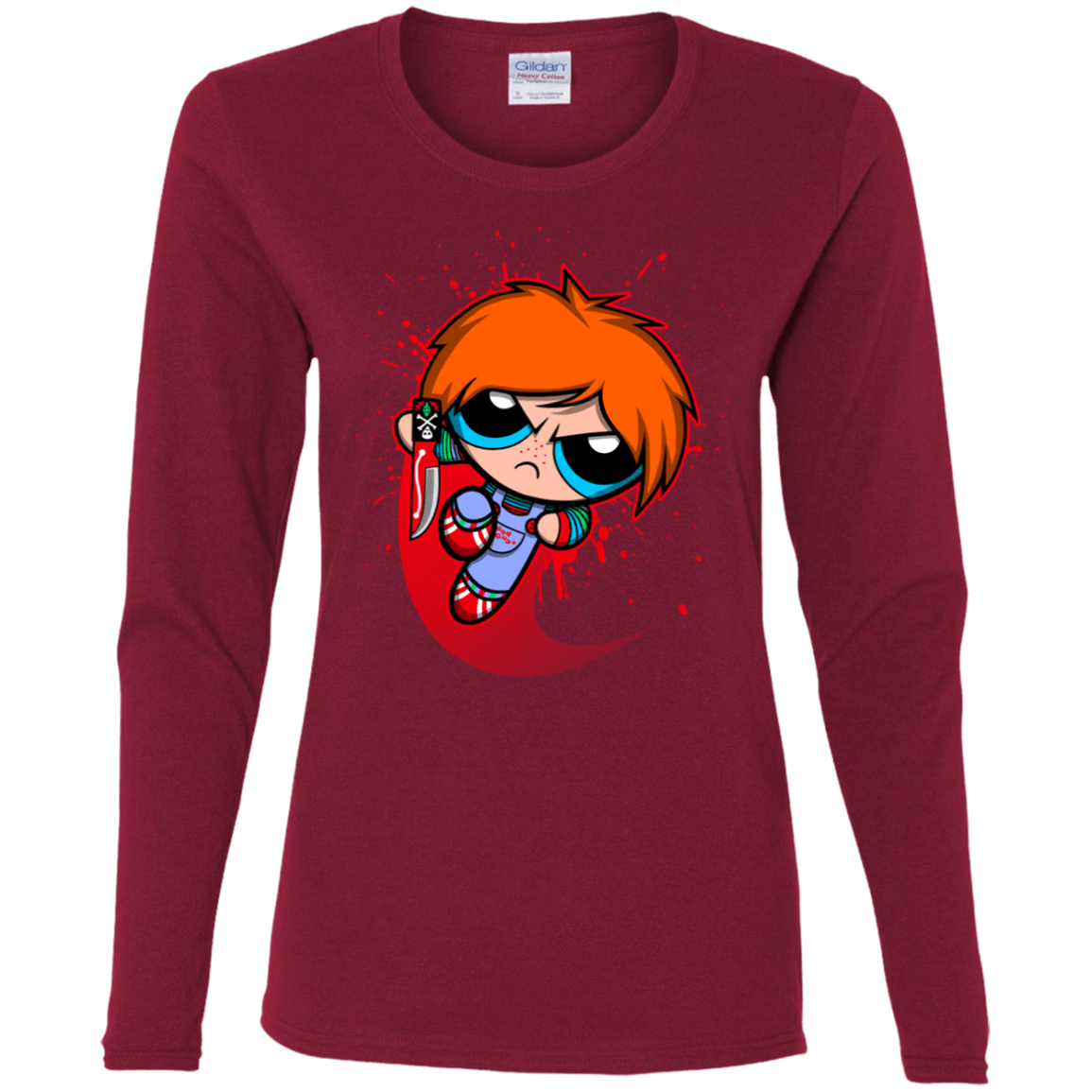 T-Shirts Cardinal / S Powerchuck Toy Women's Long Sleeve T-Shirt