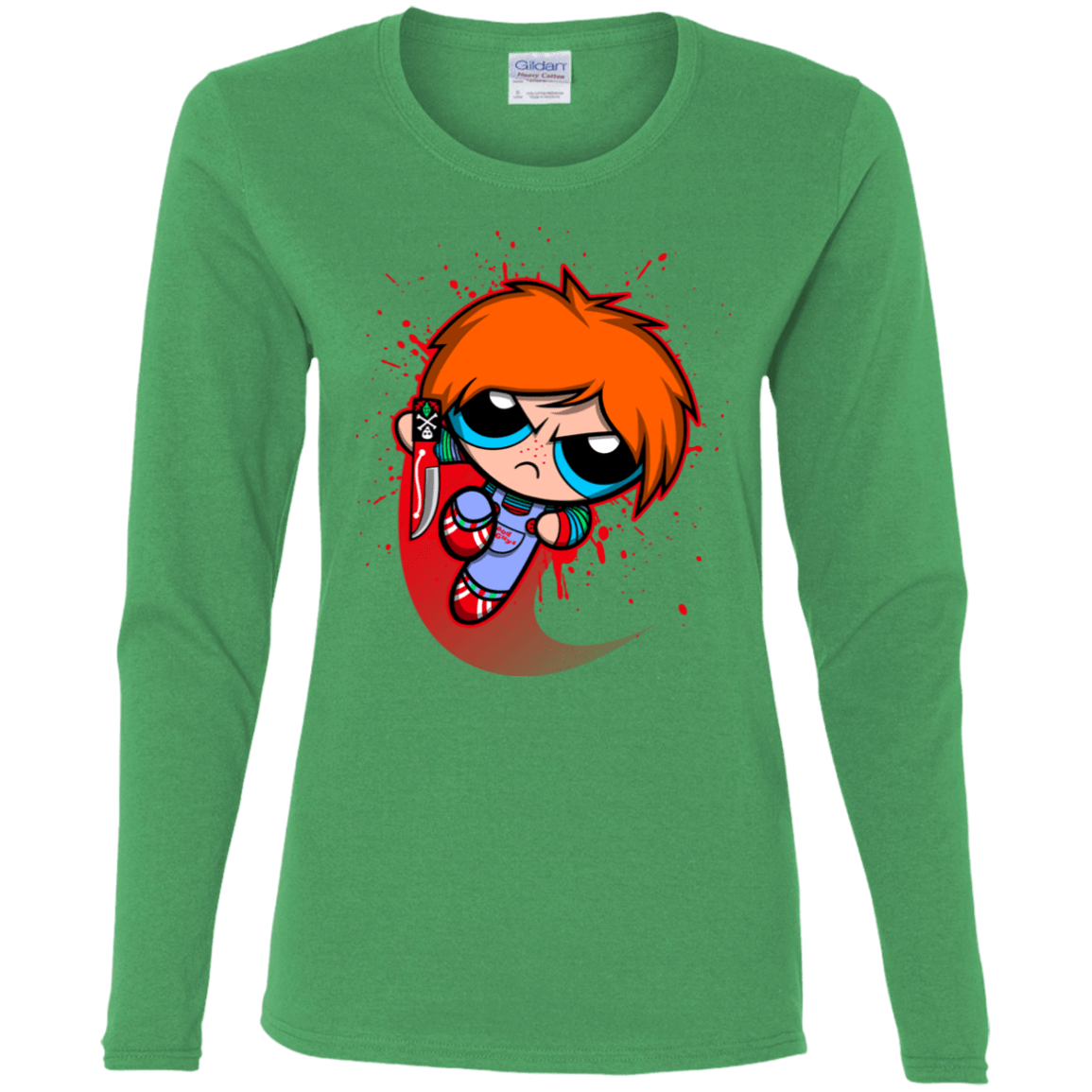 T-Shirts Irish Green / S Powerchuck Toy Women's Long Sleeve T-Shirt